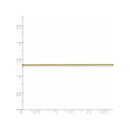 Leslie's Solid 10K Gold .95 mm Octagonal Sparkle Box Leslie's Solid 10K Gold .95 mm Octagonal Sparkle Box